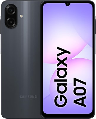 Samsung Galaxy A07 LTE, Android-смартфон, 128 ГБ памяти, 4 ГБ ОЗУ, черный, 6 обновлений ОС, большой дисплей, 6-нм процессор 1000012510 - фото 550745