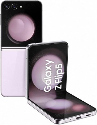 Складной телефон Samsung Galaxy Z Flip5, 8 ГБ ОЗУ, 512 ГБ встроенной памяти, увеличенное время автономной работы, раскладной дизайн, лавандовый цвет — международная версия 1000012518 - фото 550782