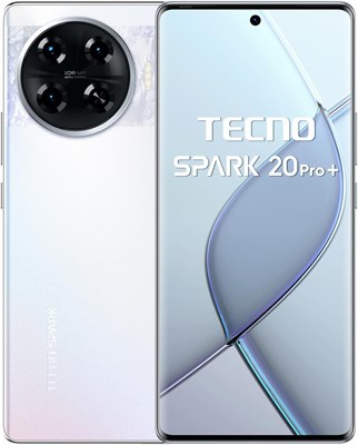 TECNO SPARK 20 Pro+ Lunar Frost Dual SIM 8 ГБ ОЗУ 256 ГБ — версия для ОАЭ 1000012538 - фото 550871