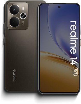 Realme 14 5G, 12 ГБ ОЗУ, 256 ГБ ПЗУ, AMOLED-дисплей с частотой обновления 120 Гц, камера 50 Мп с оптической стабилизацией изображения, аккумулятор 6000 мА·ч, быстрая зарядка 45 Вт, Snapdragon 6 4-го поколения, Android 15, версия для Ближнего Востока, гара 1000012549 - фото 550924