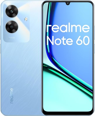 Realme Note 60 Dual SIM 4 ГБ ОЗУ 256 ГБ 4G (Voyage Blue) — версия для Ближнего Востока 1000012574 - фото 551034