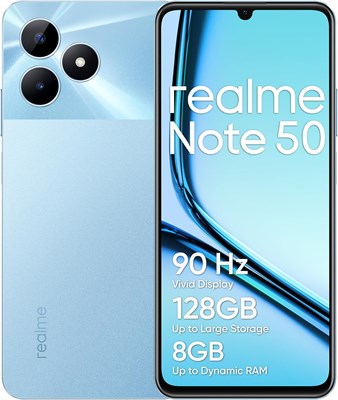 Realme Note 50 DUAL SIM 128 ГБ ПЗУ + 4 ГБ ОЗУ (ТОЛЬКО GSM | БЕЗ CDMA) Разблокированный на заводе 4G/LTE смартфон (голубой) — международная версия 1000012591 - фото 551109