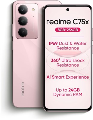 Смартфон Realme C75x 4G | 8 ГБ ОЗУ, 256 ГБ ПЗУ | 6,67-дюймовый дисплей FHD+ с частотой обновления 120 Гц | 50-мегапиксельная камера с искусственным интеллектом | Аккумулятор 5600 мА·ч | Android 15 | Защита IP68 | Быстрая зарядка 45 Вт | Версия для Ближнег 1000012657 - фото 551394