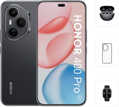 HONOR 400 Pro 5G, 12 ГБ ОЗУ, 512 ГБ, темно-черный, две SIM-карты, с бесплатными наушниками HONOR CHOICE, зажимом и чехлом разных цветов — версия для Ближнего Востока 1000012712 - фото 551626