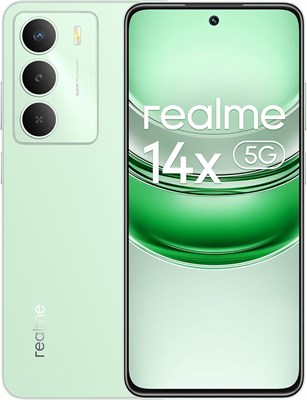 Смартфон Realme 14x Dual-SIM, 256 ГБ ПЗУ + 8 ГБ ОЗУ (только GSM | без CDMA), заводская разблокировка 5G (зелёный перидот) — международная версия 1000012817 - фото 552091