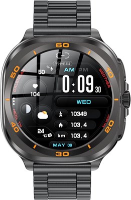 Умные часы Swiss Military DOM7 с 1,43-дюймовым AMOLED-дисплеем, Bluetooth-звонками, поддержкой нескольких языков, отслеживанием здоровья и спорта, беспроводной зарядкой, аккумулятором на 7 дней, защитой IP67, совместимостью с iOS/Android, металлическим ко 1000013098