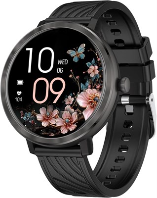 Умные часы для женщин, 1,19-дюймовый сенсорный AMOLED-дисплей, фитнес-трекер, возможность совершать и принимать звонки, пульсометр, SpO2, водонепроницаемость IP68, отслеживание сна и активности для телефонов Android и iPhone 1000013105