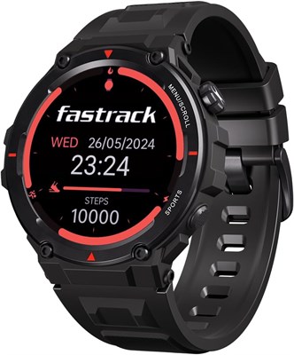Умные часы Fastrack Xtreme PRO с 1,43-дюймовым AMOLED-дисплеем и разрешением 466 x 466 пикселей | Звонки по Bluetooth SingleSync | Голосовой помощник с искусственным интеллектом | Более 100 спортивных режимов и циферблатов | Аккумулятор до 5 дней | Защита 1000013108