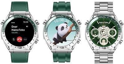 Умные часы HainoTeko RW-67 с AMOLED-дисплеем, GPS-картой, тремя парами ремешков и зарядным кабелем 1000013114