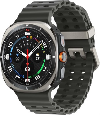 Смарт-часы Samsung Galaxy Watch Ultra 47 мм с LTE, ИИ, оценкой энергии, советами по здоровью, отслеживанием пульса, монитором сна, фитнес-трекером, GPS, 2024, титаново-серебристый [версия для США, гарантия производителя 1 год] 1000013124