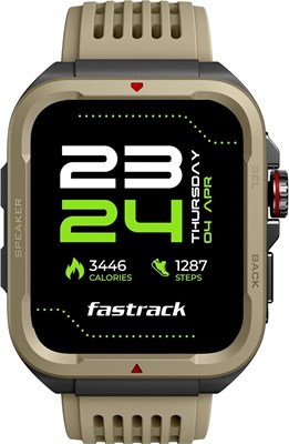 Защищенные смарт-часы Fastrack Active с дисплеем UltraVU HD 1,83 дюйма | Звонки SingleSync по Bluetooth | Функциональная заводная головка | Более 100 спортивных режимов | Тренер с ИИ | Автоматическое распознавание нескольких видов спорта | Голосовой помощ 1000013163