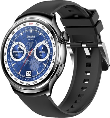 Умные часы Airfish с функцией звонков по Bluetooth, совместимые с Android и iOS, сенсорный экран 1,52 дюйма, умные часы для мужчин и женщин, фитнес-трекер с пульсометром, черные 1000013244