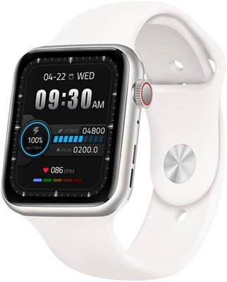 Умные часы MYCANDY 45 мм, фитнес-трекер с пульсометром, датчиком уровня кислорода SpO2, кровяным давлением, температурой, шагомером, калориями и монитором сна, водонепроницаемость IP67, микрофон для звонков по Bluetooth, 2 браслета в комплекте 1000013248