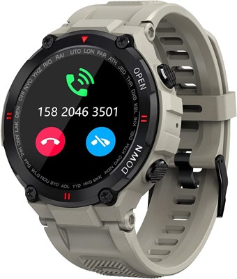 Военные умные часы для мужчин, водонепроницаемые тактические умные часы с сенсорным экраном HD 1,3 дюйма, Bluetooth Talk, фитнес-трекером, совместимым с Android и iOS 1000013281
