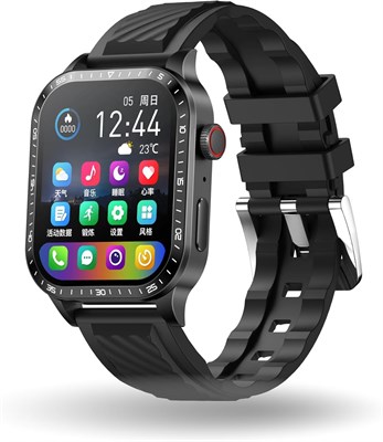 Умные часы для девочек, мальчиков, подростков, мужчин и женщин с тонометром, фитнес-трекером, уведомлениями о звонках и сообщениях — совместимы с Android и iOS (черные) 1000013345