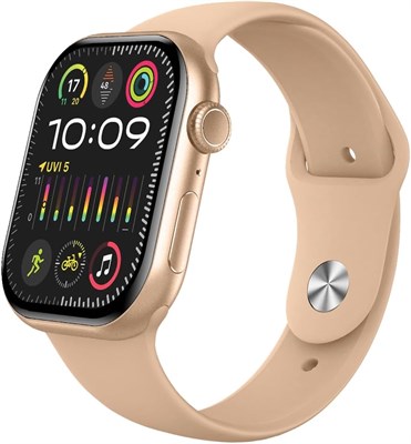 Умные часы Moxedo Mevo+ для Android и iOS с 2,01-дюймовым AMOLED-дисплеем, чатом GPT AI Assistant, вызовами по Bluetooth, фитнес-трекером и фитнес-трекером, монитором сна, водонепроницаемостью IP67 (золотой) 1000013388