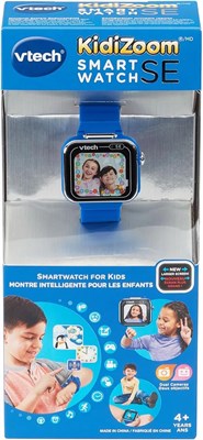 Умные часы VTech Kidizoom SE для детей с играми, камерой для фото и видео, цветным экраном, фотоэффектами и многим другим. Для младенцев 4, 5, 6, 7 лет и старше - (Vtech Blue SE) 1000013400
