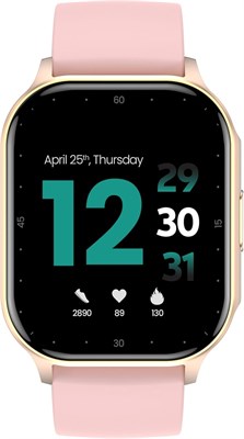 Умные часы Faster Nerv Watch Pro с 2,01-дюймовым AMOLED-дисплеем, Bluetooth-звонками, мониторингом здоровья и фитнес-трекером — умные часы для мужчин и женщин, совместимые с Android и iOS, с несколькими спортивными режимами (розовое золото) 1000013409