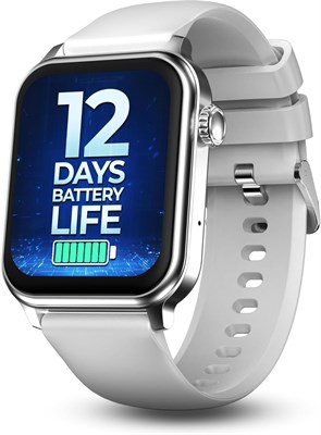 Смарт-часы Pebble Ultra Life для мужчин и женщин, 1,83-дюймовый дисплей True HD, 12 дней автономной работы, аккумулятор 6000 мА·ч, расширенные функции Bluetooth-вызовов, более 100 спортивных режимов, водонепроницаемость, цвет «туманно-серый» 1000013425