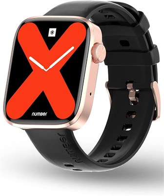 Смарт-часы NUMBER Dialfit Pro Max с функцией звонков по Bluetooth, большим дисплеем 1,91 дюйма, постоянно включенным дисплеем, яркостью 600 нит, пульсометром, датчиком артериального давления и SpO2, защитой IP68, аккумулятором на 7 дней, металлическим кор 1000013446