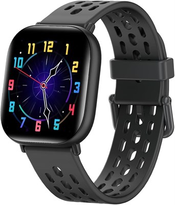 Детские фитнес-часы, детские умные часы с защитой IP68, циферблатом 1,4 дюйма, несколькими спортивными режимами, шагомерами, пульсометром, монитором сна, Idea Smartwatch для мальчиков и девочек-подростков 6–16 лет (черные) 1000013454