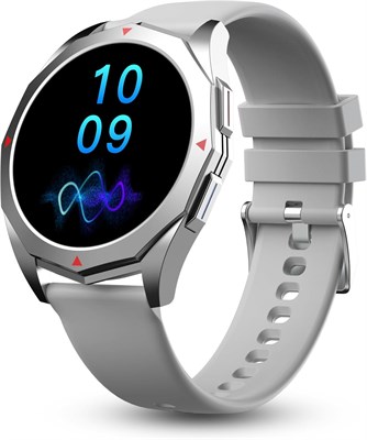 Смарт-часы Pebble Rio с HD-дисплеем 1,39 дюйма, функцией Bluetooth-звонков, сенсорным экраном, набором функций Health Suite, несколькими циферблатами, несколькими спортивными режимами, возможностью самостоятельного создания циферблатов, металлическим корп 1000013462