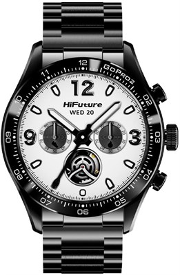 Умные часы HiFuture GO PRO2 — 1,32-дюймовый AMOLED-дисплей, беспроводные звонки, двухъядерный процессор, поддержка Syntra AI, водонепроницаемость 1 АТМ, корпус из нержавеющей стали, до 10 дней автономной работы (черный) 1000013468