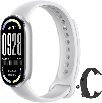 Xiaomi Smart Band 10 — дисплей AMOLED 1,72 дюйма с яркостью 1500 нит, датчик сна и пульса, водонепроницаемость 5 АТМ, 21 день автономной работы, частота обновления 60 Гц, более 150 режимов 1000013498
