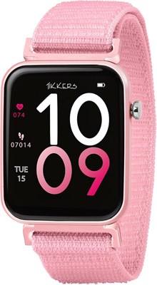 Умные часы Tikkers Smart Series 13 с розовым ремешком-липучкой, TKS13-0023 1000013503