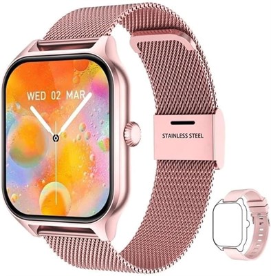 Умные часы LIGE для женщин (приём и набор номера), фитнес-трекер, водонепроницаемые, для телефонов Android и iOS, 1,7-дюймовый HD-дисплей, сенсорный экран, пульсометр, шагомер, золото 1000013524