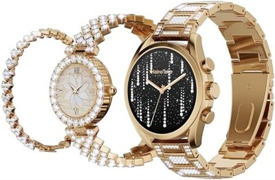 Премиальные умные часы RW-17 с функцией Bluetooth-звонков HD_COMBO_Gold 1000013539