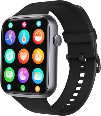 Смарт-часы NOWLIN для мужчин и женщин (ответ на вызов/совершение звонков), фитнес-трекер 1,83 дюйма с датчиком пульса и измерения уровня кислорода во время сна, более 100 спортивных режимов, водонепроницаемость IP68, трекеры активности и умные часы для те 1000013543