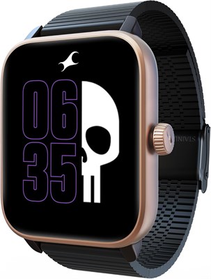 Умные часы Fastrack Phantom | Дисплей UltraVU 1,85 дюйма | Функциональная заводная головка | Вызовы SingleSync BT | Более 100 спортивных режимов | Более 100 циферблатов | Голосовой помощник на базе ИИ | Встроенные игры | Алюминиевый корпус с сетчатым реме 1000013581