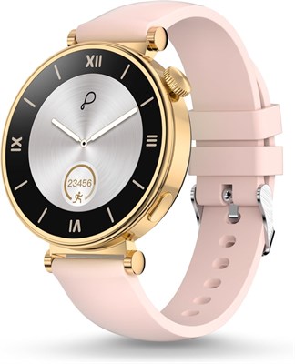 Умные часы Pebble Vama для женщин, дисплей AMOLED 1,32 дюйма, Bluetooth-звонки, постоянно включенный дисплей, мониторинг здоровья, несколько спортивных режимов, голосовой помощник с искусственным интеллектом, циферблаты с возможностью самостоятельного выб 1000013582