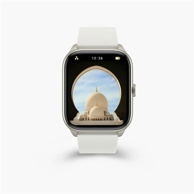 Умные часы YU WELL Quran Watch S2 для унисекс, AMOLED-дисплей, Bluetooth-звонки, водонепроницаемые IP67, фитнес-часы, совместимые с Android iOS, полное чтение Корана, напоминание о молитве, iQibla QWatch S2 (белый) 1000013663
