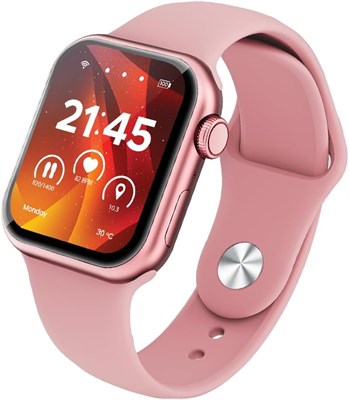 Умные часы Moxedo Mevo для Android и iOS с 1,71-дюймовым HD AMOLED-дисплеем, беспроводной зарядкой, чатом с GPT AI Assistant, вызовами по Bluetooth, фитнес-трекером и фитнес-трекером, монитором сна, водонепроницаемостью IP67 (розовое золото) 1000013677