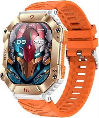 Смарт-часы W4you TRUST SHOPPING с сенсорным экраном 2,0 дюйма и Bluetooth. Возможность совершать и принимать звонки, фитнес, напоминание о сообщениях, измеритель высоты, пульсометр, датчик кислорода в крови, +100 спортивных режимов. (Оранжевый) 1000013727