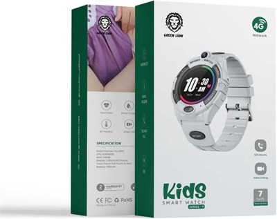 Умные часы Green Lion 4G для детей, серия 4 — белые 1000013731