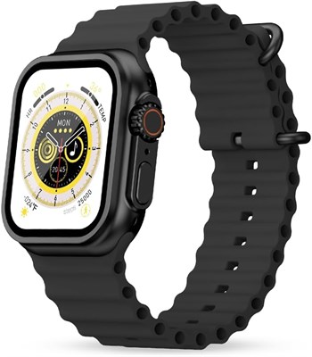 Умные часы Moxedo Lexor для Android и iOS с 1,71-дюймовым дисплеем Super HD AMOLED, беспроводной зарядкой, вызовами по Bluetooth, чатом GPT, более 100 спортивными режимами, фитнес-трекером и фитнес-трекером, водонепроницаемостью IP67 (черный) 1000013735