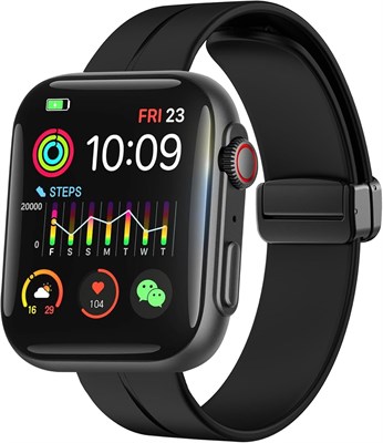 Обычные смарт-часы, сверхдолгое время работы от аккумулятора (40 дней), водонепроницаемость до 50 м, прочный фитнес-трекер с функцией приема и совершения звонков, сверхбольшой HD-дисплей 1,91 дюйма, голосовой помощник с искусственным интеллектом, круглосу 1000013749