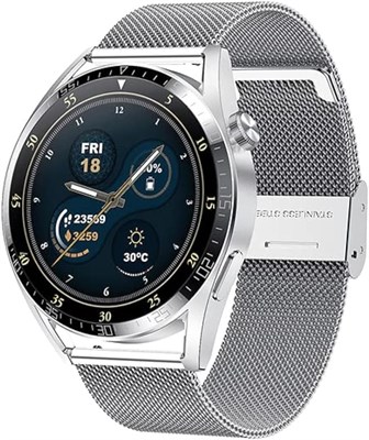 Умные спортивные часы WIWU SW02 Pro — серебристые | Отслеживание фитнеса, мониторинг сердечного ритма, анализ сна | Водонепроницаемость, длительное время автономной работы | Совместимость с iPhone, Android, iPad и планшетами 1000013751