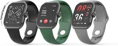 Универсальные премиум-топ-5_Умные часы с литыми корпусами_3 пары_Ремешок_Черный 1000013810