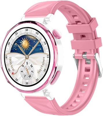 Умные часы VANIR для мужчин и женщин с функцией Bluetooth-звонков, встроенным Siri, 1,5-дюймовым дисплеем, пульсометром, фитнес-трекером для сна, более 100 спортивных режимов, трекером активности для телефонов Android и iOS (розовые) 1000013840