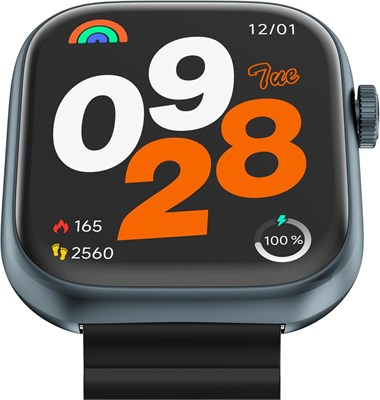 IMIKI FRAME Lite ST2 — умные часы для мужчин и женщин — дисплей ISP 1,96 дюйма, подключение по Bluetooth, магнитный ремешок, измерение уровня кислорода в крови и пульса, Android и iOS — синий + чёрно-красный 1000013898