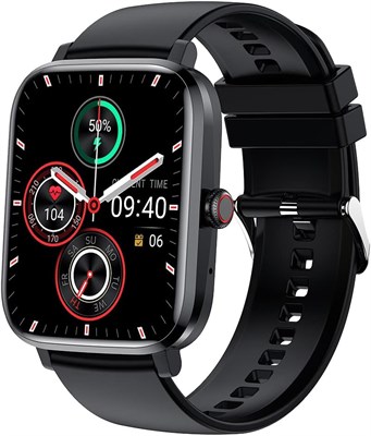 Умные часы Croire Vesta Series с экраном 1,85 дюйма, водонепроницаемостью IP68 и Bluetooth (черные) 1000013986