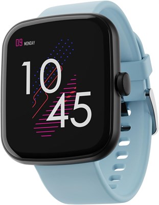 Умные часы boAt Wave с квадратным HD-дисплеем 1,69 дюйма, студией циферблатов своими руками, монетами, мониторингом пульса и SpO2, 7-дневным временем автономной работы, экосистемой здоровья приложения Crest, несколькими спортивными режимами (цвет небесно- 1000014005