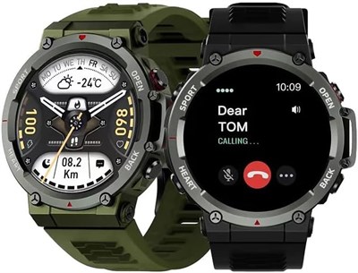 Умные часы Delone Sport — незаменимый помощник для занятий фитнесом на открытом воздухе с несколькими спортивными режимами, прочным корпусом, измерением пульса, измерением SpO2 и водонепроницаемым корпусом для мужчин и женщин в стильном черном цвете 1000014044