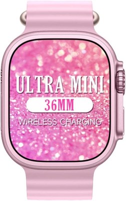 Универсальные роскошные смарт-часы Sister Combo U99 Mini с беспроводной зарядкой и космическим алюминиевым корпусом. Розовый 1000014048