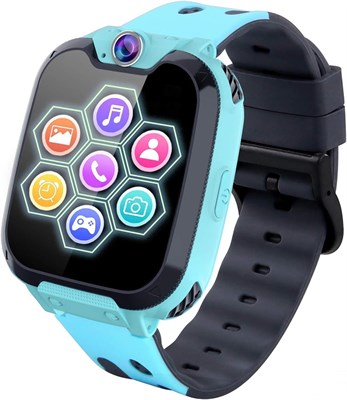 Детские умные часы для девочек и мальчиков - детские умные часы с 10 обучающими играми, камерой, обоями, видео, музыкальным плеером, будильником, калькулятором, календарем, фонариком для детей 4-12 лет, праздничные подарки на день рождения 1000014091