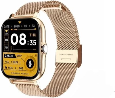 Умные часы SWANK с 2 ремешками (стальной и кремниевый), сенсорным экраном 1,69 дюйма, полным отслеживанием активности, Bluetooth-вызовами, уведомлениями, поддержкой iOS и Android 1000014104